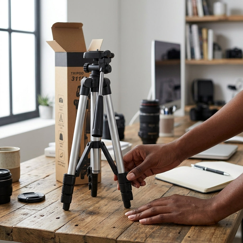 Tripod 3110 Camera & Phone Tripod — Lightweight & Portable